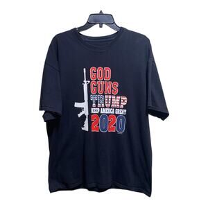 God Guns & Trump 2020 T-shirt Unisex Size XL